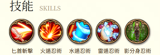 救世者之樹M 潛行／刺客類職業 忍者