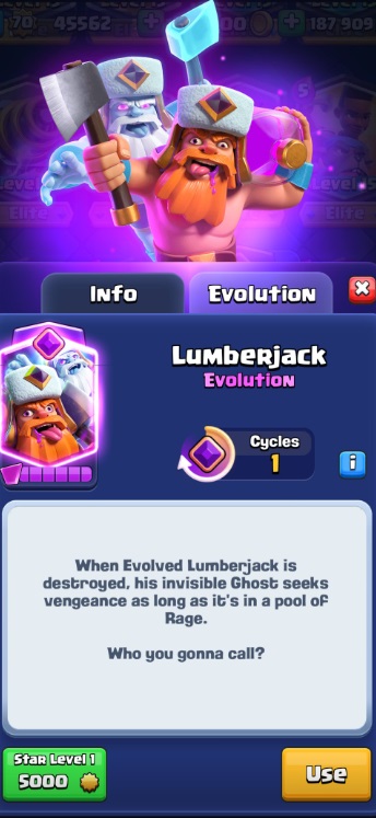 Top 5 Evolution Cards in Clash Royale - Ranked for 2025 - 5. Evo Lumberjack – The Aggressive Finisher