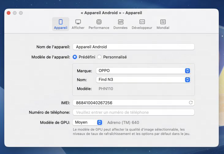 Paramètres pour Destiny: Rising sur Mac