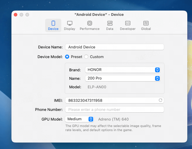 Best device settings for Destiny Rising on Mac