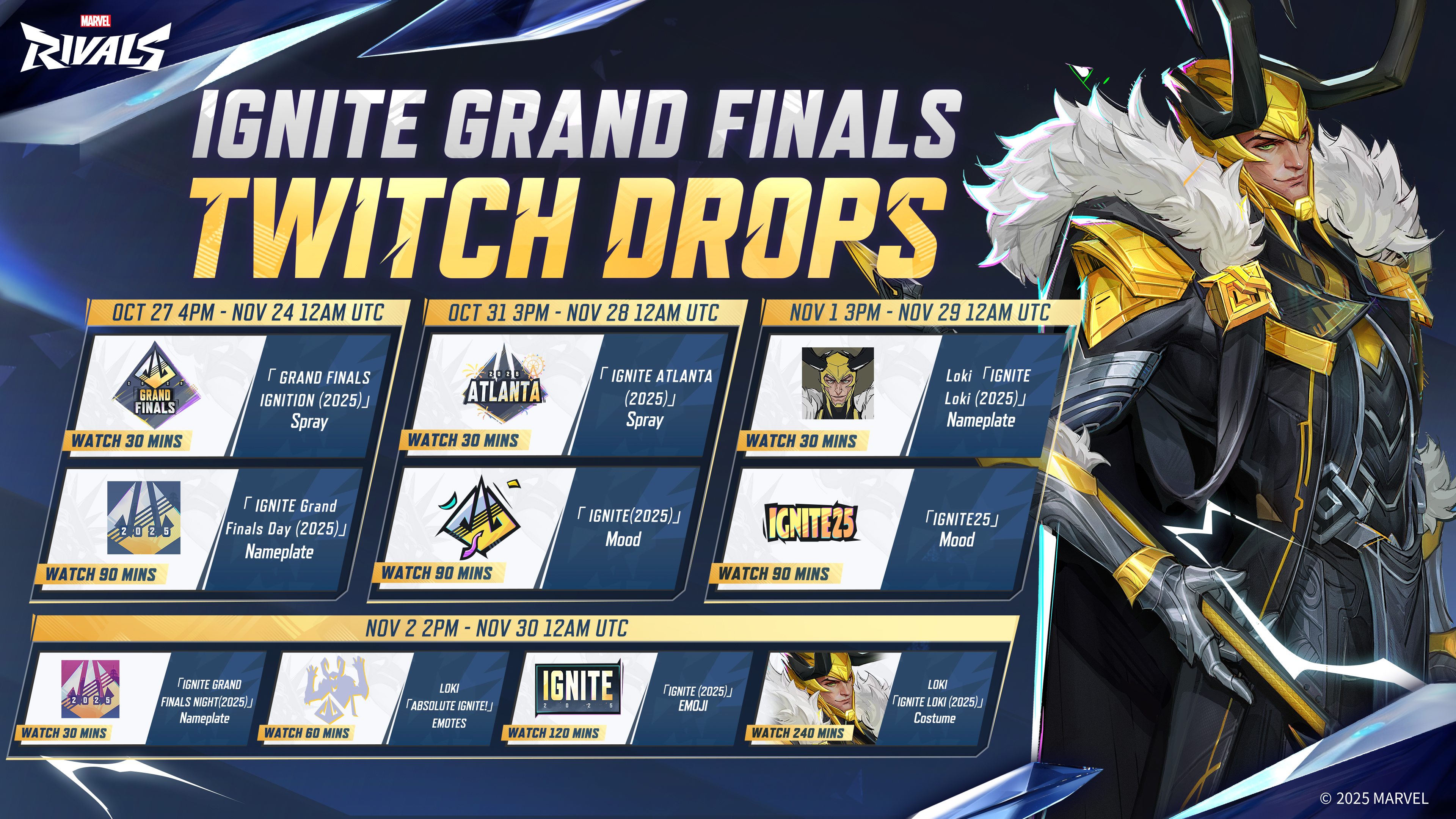 Marvel Rivals Ignite Grand Finals Twitch Drops