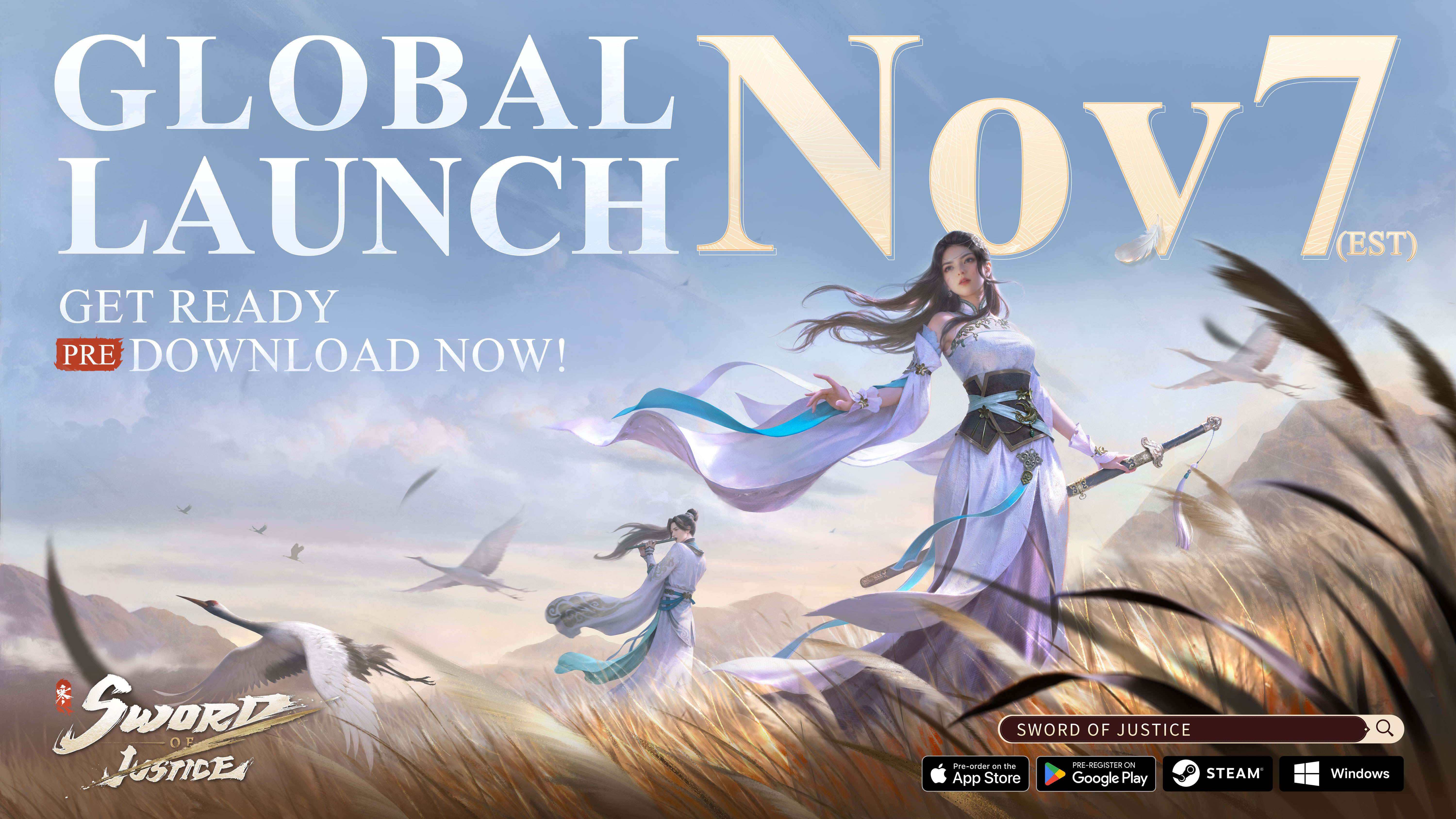 Preload Now Open—Sword of Justice Launches Soon!