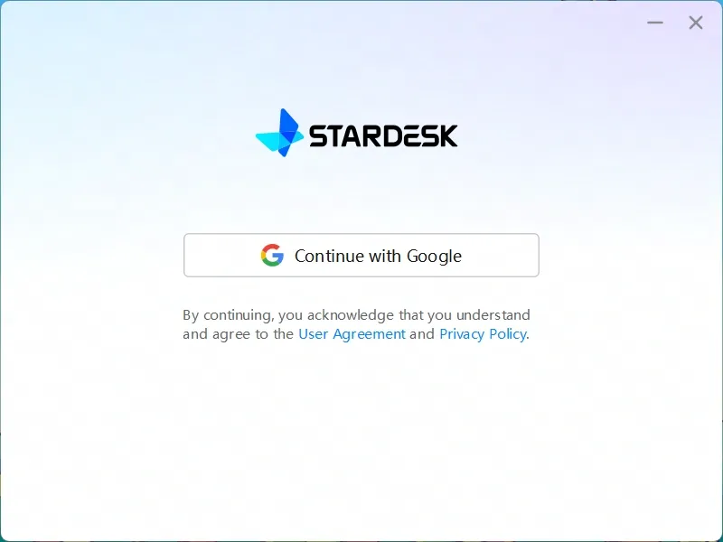 stardesk login page
