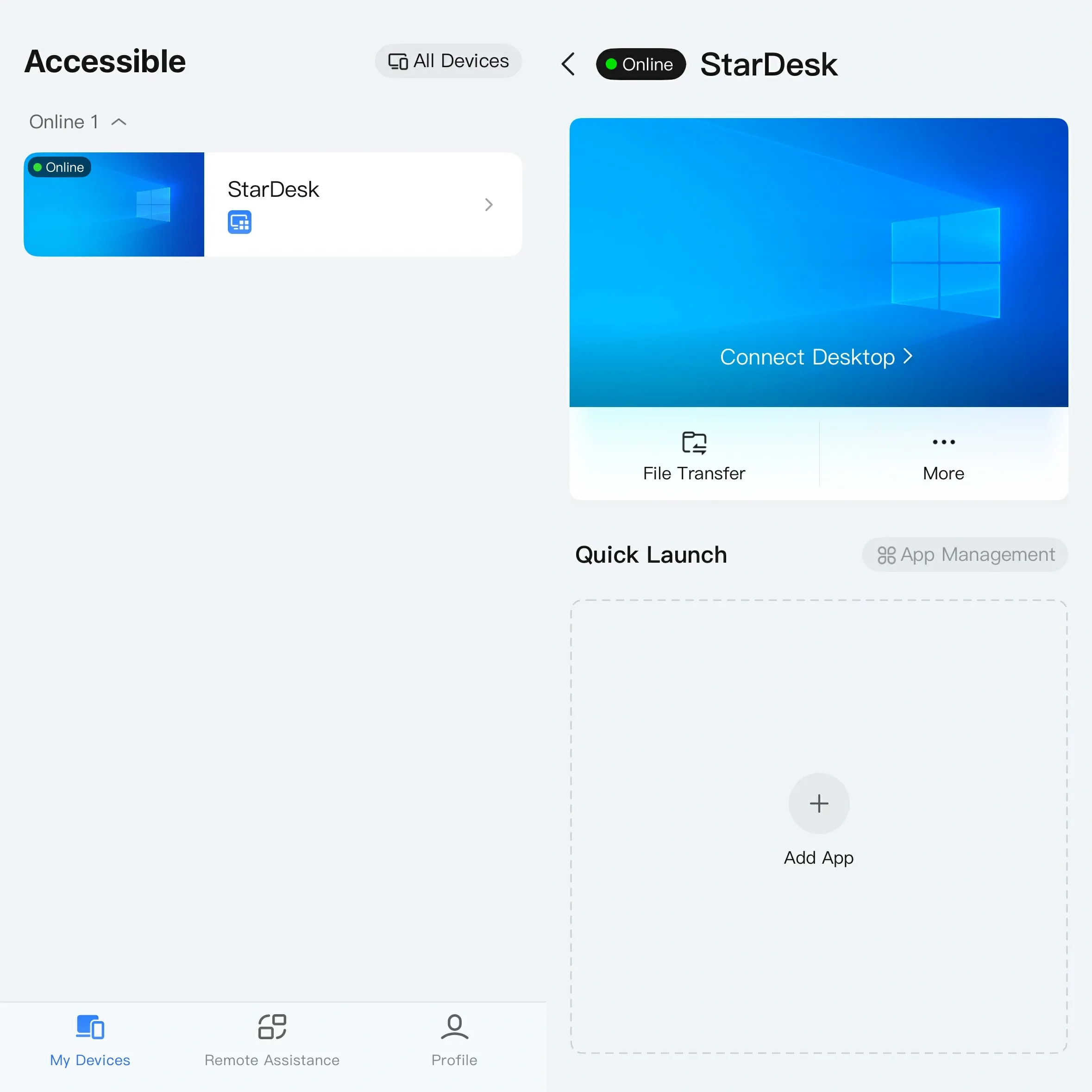 stardesk host connection