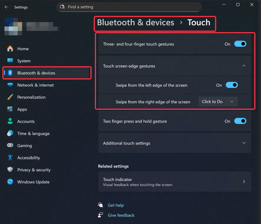 disable the conflicting gestures
