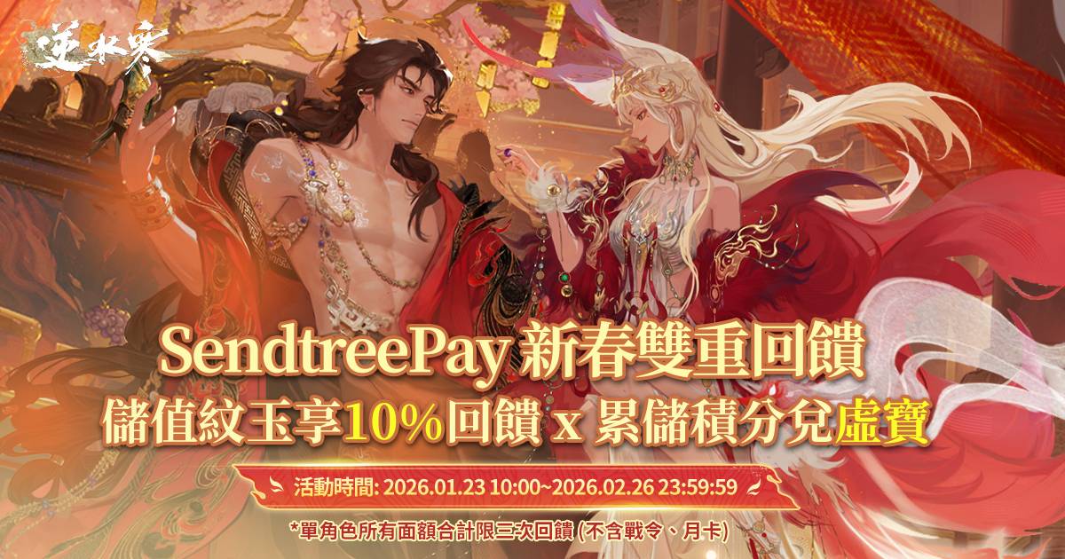 【春節限定儲值優惠】SendtreePay新春雙重回饋登場！