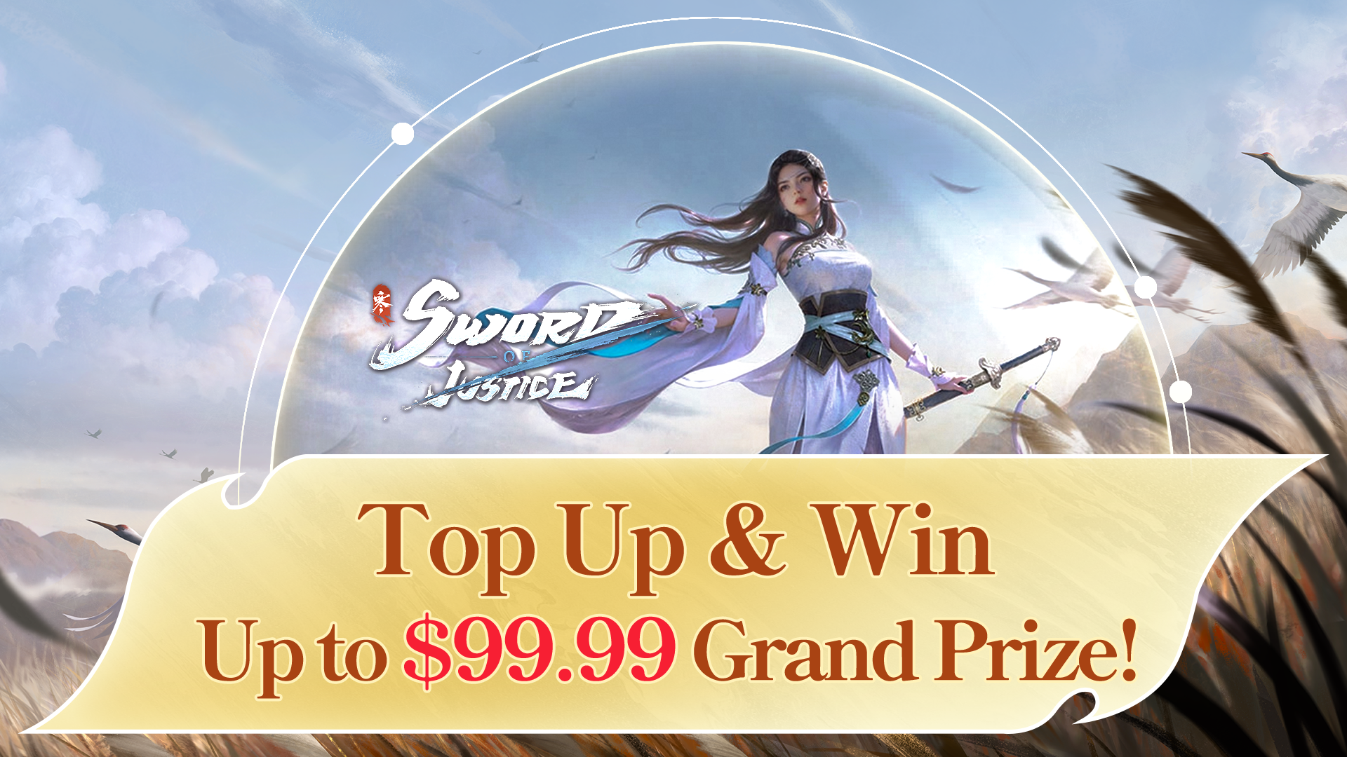 Top Up & Win a $99.99 Grand Prize!